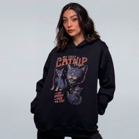 MOLETOM PRETO - MY FIRST CATNIP TRIP