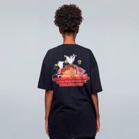CAMISETA OVERSIZED PRETA - ANIMAIS