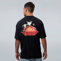 CAMISETA OVERSIZED PRETA - ANIMAIS