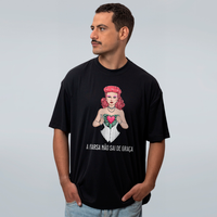 CAMISETA OVERSIZED PRETA - MAQUININHA