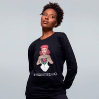 MANGA LONGA PRETA - MAQUININHA