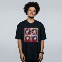 CAMISETA OVERSIZED PRETA - EMOÇÕES