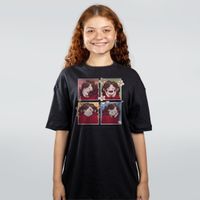CAMISETA OVERSIZED PRETA - EMOÇÕES