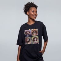 CAMISETA OVERSIZED PRETA - MÚSICAS