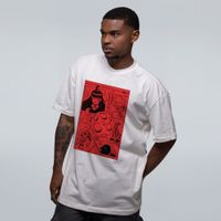 CAMISETA OVERSIZED OFF WHITE - CHICKEN VERMELHA