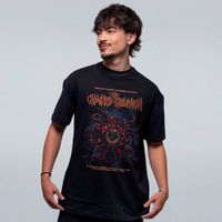CAMISETA OVERSIZED PRETA - THE CHAINED OBLIVION