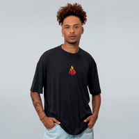 CAMISETA OVERSIZED PRETA - HOJE É NORMAL