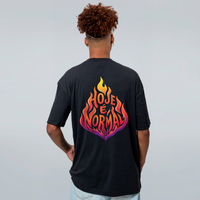 CAMISETA OVERSIZED PRETA - HOJE É NORMAL