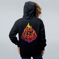 MOLETOM PRETO - HOJE É NORMAL