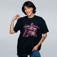 CAMISETA OVERSIZED PRETA - EDGY STAR