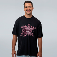 CAMISETA OVERSIZED PRETA - EDGY STAR