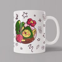 CANECA BRANCA - GNOMO-FLORIDO