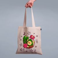 ECOBAG PALHA - GNOMO-FLORIDO