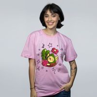 CAMISETA ROSA - GNOMO-FLORIDO
