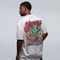 CAMISETA OVERSIZED OFF WHITE - SHROOMS