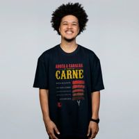 CAMISETA OVERSIZED PRETA - PONTO DA CARNE