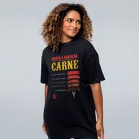 CAMISETA OVERSIZED PRETA - PONTO DA CARNE