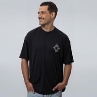 CAMISETA OVERSIZED PRETA - CLIMA NATALÍSTICO