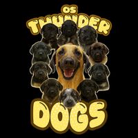 MOLETOM PRETO - OS THUNDER DOGS