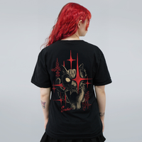 CAMISETA PRETA - GATO ESTRELA