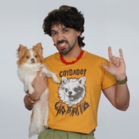 CAMISETA MOSTARDA - CÃO BRAVO