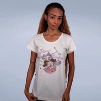 CAMISETA OFF WHITE - PRINCESA UNICÓRNIO