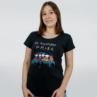 CAMISETA PRETA - AVENTURAS DE MIKE