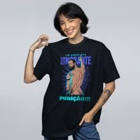 CAMISETA OVERSIZED PRETA - PUNIÇÃO