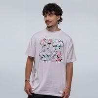 CAMISETA OVERSIZED OFF WHITE - OUTRAS QUATRO FACES