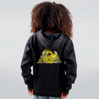 MOLETOM PRETO - MENTE TRIANGULAR AMARELO