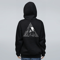 MOLETOM PRETO - MENTE TRIANGULAR BRANCO