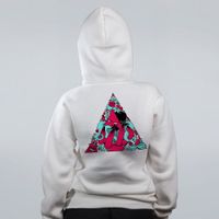 MOLETOM OFF WHITE - MENTE TRIANGULAR ROXO