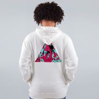 MOLETOM OFF WHITE - MENTE TRIANGULAR ROXO