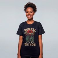 CAMISETA PRETA - NORMAL IS BORING