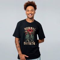 CAMISETA PRETA - NORMAL IS BORING
