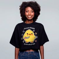 CROPPED OVERSIZED PRETO - NÃO QUERO TERAPIA