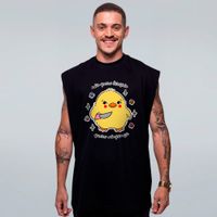REGATA OVERSIZED PRETA - NÃO QUERO TERAPIA