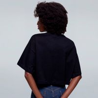 CROPPED OVERSIZED PRETO - FANTASMA NA MAQUINA