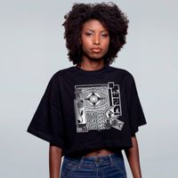 CROPPED OVERSIZED PRETO - MEMENTO