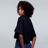 CROPPED OVERSIZED PRETO - SAAS