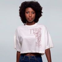 CROPPED OVERSIZED OFF WHITE - SLICER