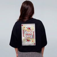 CROPPED OVERSIZED PRETO - JOKER 2.0