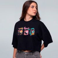 CROPPED OVERSIZED PRETO - REFRESH