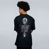 CAMISETA OVERSIZED PRETA - Y2K SKULL
