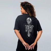 CAMISETA OVERSIZED PRETA - Y2K SKULL