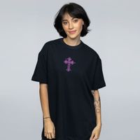 CAMISETA OVERSIZED PRETA - DIVINE SIGNAL