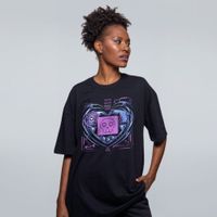 CAMISETA OVERSIZED PRETA - EMOTION DEVICE