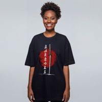 CAMISETA OVERSIZED PRETA - JAPÃO