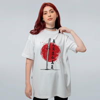 CAMISETA OVERSIZED OFF WHITE - JAPÃO