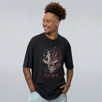CAMISETA OVERSIZED PRETA - MASK